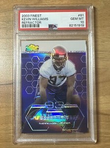 Kevin Williams 2003 Topps Finest Rookie Refractor PSA 10 Pop 3 #d /199 Vikings