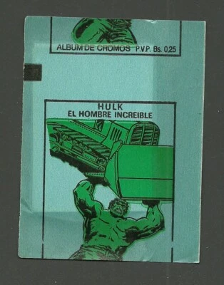The Incredible Hulk Marvel Comic Collector Cards Unopened Wax Pack South America - Image 1 of 2