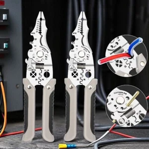 Electrician Plier High Hardness StainlessSteel Wire Stripper Wire Stripping Tool - Picture 1 of 12