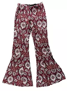 Pantaloni Anthropologie damascati jacquard floreali gamba larga botanici retrò boho taglia 12 - Foto 1 di 11