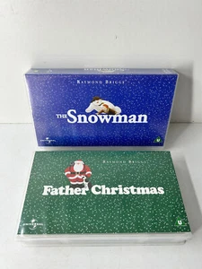Raymond Briggs The Snowman and Father Christmas Double VHS Video Cassette Tapes - Picture 1 of 6