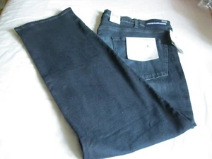 Calvin Klein Men S Stretch Straight Leg Jeans Andres Blueish Black 40 X 30 -NEW - Picture 1 of 15