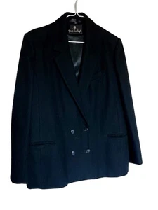 Blazer negro para mujer Giorgio Sant Angelo talla 12 doble pecho - Imagen 1 de 6