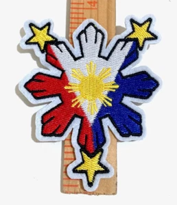 Philippines Patch Flags Pinoy Filipino Pride Quality Iron on Clothing Accessorys - Picture 1 of 12