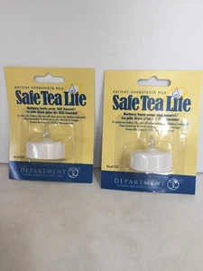 Dept 56 Safe Tea Lite Kerze 2er Set ~NEU - Bild 1 von 5