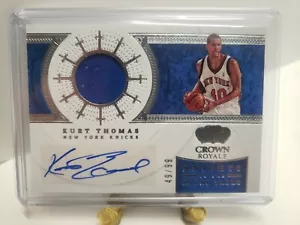 2021-22 Crown Royale Kurt Thomas Jersey Auto #49/99 SSP Knights Of Round Table - Picture 1 of 2