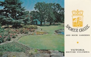 Spencer Castle and Rock Gardens Victoria BC Canada Postcard - Picture 1 of 2