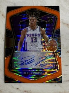 ROBERT WOODARD II - 2020-21 PANINI SELECT ORANGE PULSAR AUTO CARD (BACK DAMAGE) - Picture 1 of 3
