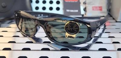 New Ray Ban RB4093 601/57 Sunglasses Gloss Black w/ G15 Classic Green Lns - Image 1 of 4