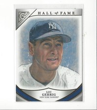 2019 Topps Gallery Hall of Fame #HOFG8 Lou Gehrig Yankees