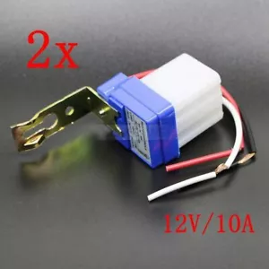 2x mini sensore crepuscolare interruttore crepuscolare sensore luce twilight switch 12 V 10 A - Foto 1 di 6