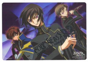 Tablero de lápices mediano Shitajiki Code geass R2 anime Suzaku Lelouch lámina de plata - Imagen 1 de 2