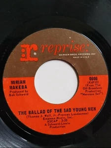 Miriam Makeba "Pata Pata / The Ballad Of The Sad Young Men" 45 Vinyl 7" Record - Picture 1 of 4