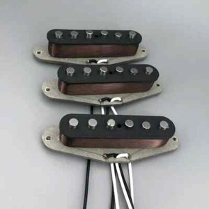 ST Vintage V70 SSS Handwound Alnico 5 Guitar Pickup Grey Base Plate - Picture 1 of 6