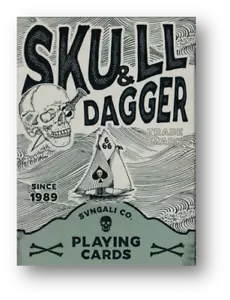 Svngali 06: Skull and Dagger Playing Cards Poker Cardistry - Picture 1 of 8