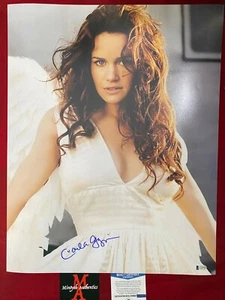 CARLA GUGINO FOTO AUTOGRAFATA FIRMATA 16x20! MODELLO POSA! BECKETT COA! - Foto 1 di 1