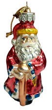 Thomas Pacconi Santa Around the World Italy Blown Glass Christmas Ornament