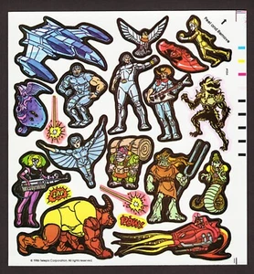 Silverhawks Sticker Sheet for the Colorforms Adventure Set 1986 - Picture 1 of 2