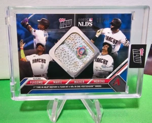 2023 Topps Now Relic 996 Perdomo/Marte/Walker/Moreno 4 HR One Inning Blue/49 - Imagen 1 de 2