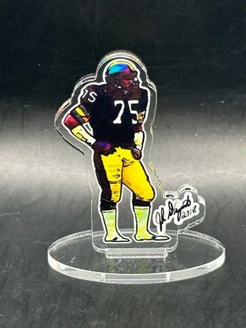 Pittsburgh Steelers Joe Greene figure w/stand-Classic Retro Collectible-HOF 1987 Cover