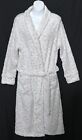 Primark Ladies Small/10-12 Fleece Cheetah Dressing Gown Bath Robe Blush Vgc
