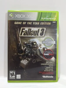 Fallout 3 GOTY (Microsoft Xbox 360 2009)Tested, GameStop Exclusive No Map/poster - Picture 1 of 7