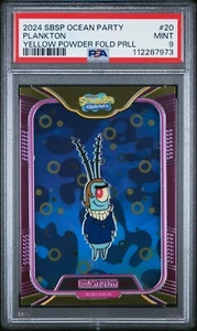 2024 WONDERCARD BOB ESPONJA PANTALONES CUADRADOS ESPEJO SERIE-OCEAN PRTY AMARILLO 20 PLANKTO - Imagen 1 de 4