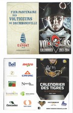 2013-14 Victoriaville Tigres QMJHL Hockey Pocket Schedule