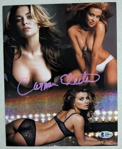 Foto autógrafa firmada por Carmen Electra 8x10 súper modelo BECKETT BAS CERTIFICADO DE AUTENTICIDAD B - Imagen 1 de 1