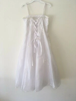 Wedding Dress. Fits size 12 with corset back for adjustable sizing. - Image 1 of 4