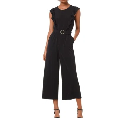 NOVO Macacão Feminino MICHAEL KORS TEDO com Babados e Cinto - Imagem 1 de 2