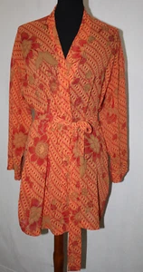 Victoria Secret One Size Orange Lightweight Belted Robe - Picture 1 of 6
