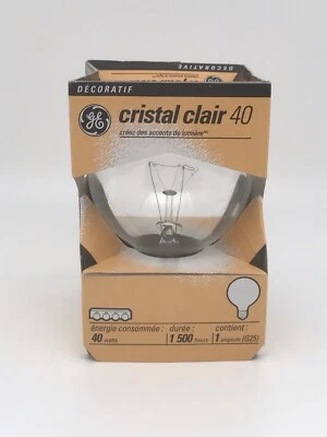 GE Only 1 Pcs  Decorative Crystal Clair  40 Creez Des Accents De Lumiere …96 - Image 1 of 4