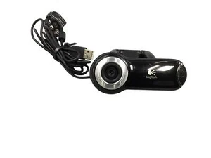 Logitech Quick Cam Pro 9000 Webcam V-UBM46 860-000109 Carl Zeiss Lens USB - Picture 1 of 5