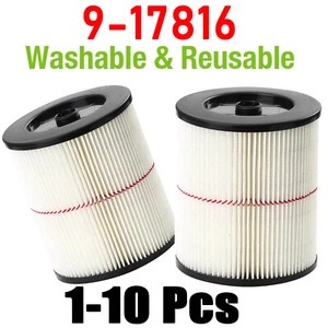 Replacement 17816 Filter Cartridge for Craftsman Shop Vac Wet Dry Air Filter Fit - Picture 1 of 18