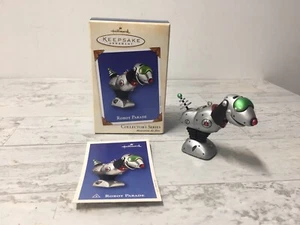 2002 Hallmark Andenken Roboter Parade Weihnachten Urlaub Ornament Weltraum Hund - Bild 1 von 11