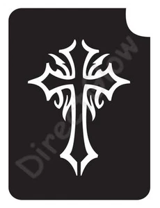 Celtic Cross 1008 Körperkunst Glitzer Make-up Tattoo Schablone 2,75" x 3,75" - 5er Pack - Bild 1 von 1