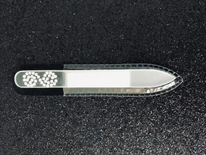 Peggy Sage Mini Lima De Uñas De Vidrio Diseño Original Diamante Strass Swarovski - Imagen 1 de 1