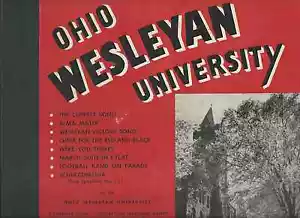 OHIO WESLEYAN UNIVERSITY VINTAGE 78 SPEED RECORDS (3) ALBUM EXCELLENT COND - Picture 1 of 5