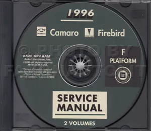 1996 Camaro Trans Am Firebird Negozio Manuale CD Chevy Z28 Pontiac Riparazione - Foto 1 di 4
