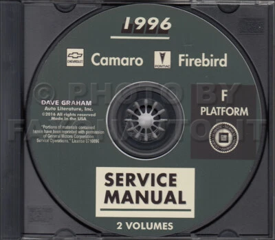 1996 Camaro Trans Am Firebird Negozio Manuale CD Chevy Z28 Pontiac Riparazione - Immagine 1 di 4
