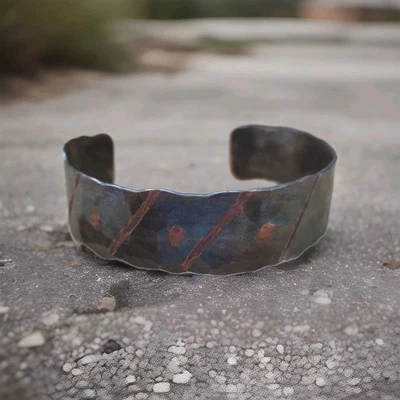 Wikinger Armreif | Kupfer | Massiv | Unisex | Mittelalter Schmuck | Handgemacht - Bild 1 von 4