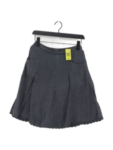 Brora Damen Midi Rock UK 8 Grau 100% Leinen Midi A-Linie - Bild 1 von 5