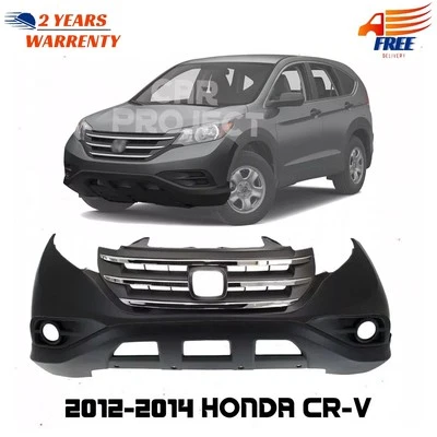 Cubierta superior del parachoques delantero pintable y cenefa para Honda CR-V 2012-2014 Foto 1 de 4