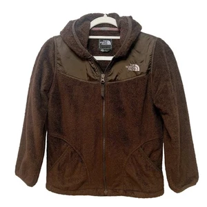THE NORTH FACE Girl's Denali Chocolate Brown Zip Up Fleece Jacket Polartec | L - Picture 1 of 9