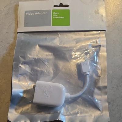 Apple M9109G/A Video Adapter Mini-VGA to S-Video Mac for iBook iMac or Powerbook - Image 1 of 3