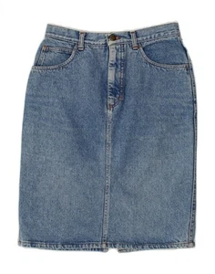 STEFANEL Womens Denim Skirt W26 Small Blue CT67 - Picture 1 of 3