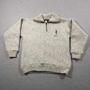 Devold Sweater Mens Small Gray Wool Half Zip Pullover Norway Made Outdoors Warm - Picture 1 of 7