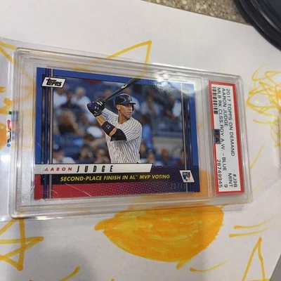 2017 Topps On Demand Rookie Class BLUE #J9B Aaron Judge ROY Award Winner 20/49  - Image 1 of 4