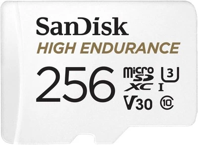 SanDisk 256GB High Endurance microSDXC card UHS-I Class 10 U3 V30 - Image 1 of 4